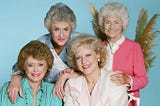 A studio portrait image of the four characters from The Golden Girls.