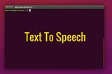 Use of espeak-ng command in linux