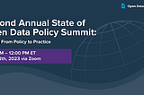 Moving from Open Data Policy to Action