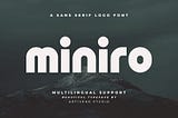 Miniro Logo Font