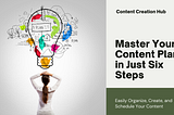 How to Create a Comprehensive Content Plan in 6 Easy Steps