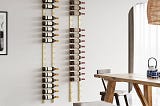 Premium 21-Bottle Metal Wall-Mounted Wine Rack | Image