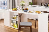 white-dining-island-table-with-drawers-and-cabinets-tucker-murphy-pet-1