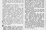 NOTAM’s (Notice to Airman) Issued During or Immediately After the 1950 Farmington Armada Mass UAP…