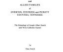 Smith, Garrett and Allied Families of Overton, Fentress and Pickett Counties, Tennessee | Cover Image