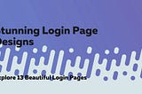 13 Super Beautiful Login Pages (with Source Code)