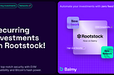 Introducing Recurring Investments on Rootstock: A Smarter Way to Invest