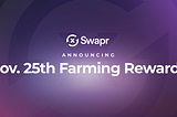 Swapr Nov 25th Farming Rewards