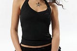 silence-noise-rebel-v-neck-halter-top-in-black-womens-xs-at-urban-outfitters-1