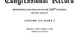 Congressional Record | Cover Image
