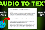 Audio To Text Converter 🔥 How to Transcribe Audio to Text