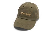Quality Dog Dad Baseball Cap in Olive | Image