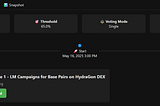 🗳 Launch of LM Vote + Hydra’s New DAO Dashboard 🔥