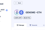 Get GENOME rewards right now for providing GENOME/ETH LP