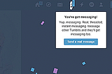 Tumblr messaging: l’anonimato, il network e il virus.