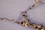 cracks in concrete