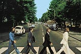 The Abbey Road album cover.