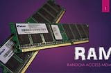 RAM Image with caption RANDOM ACCESS MEMORY