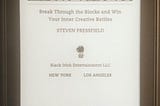 The War of Art — Steven Pressfield