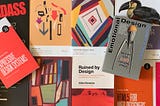 A pile of 17 assorted UX books from my collection.