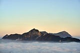 Sunrise over mountains