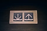 Photo of Elevator up and down symbols