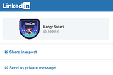 Sharing Open Badges on LinkedIn