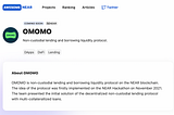 Awesome! OMOMO is now on AwesomeNEAR