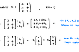 What does Ax = b mean? A: The Column Space of A Contains All Vectors Ax