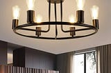 farmhouse-semi-flush-mount-ceiling-light-fixture-e26-base-industrial-black-pendant-lamp-shade-vintag-1