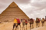 The Great Pyramid in Giza, Egypt