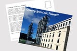 Postcard Greetings from Lodz, Poland