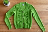 Bright-Green-Cardigan-1