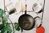 The kitchen implements symbolizes more than most things in the home the need for constant cleaning. Hopefully this hard work is shared amongst the family.