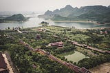 Cycling in Ninh Binh, Vietnam