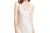 LilySilk Ivory Silk Chemise Nightgown for Women | Image