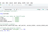 Pesquisando termos no Twitter usando R
