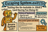 Testability of ‘System.exit(42)’ : The Clean Way