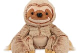 Adorable, Huggable Sloth Plush Toy with Extra-Long Arms for Collectors | Image