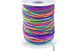 LUSTEMBER Rainbow Elastic Cord for Jewelry Making and Beading Projects | Image