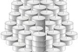 Elegant Unscented Tealight Candles Set (100 Pieces) | Image