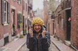 Woman crossing her fingers and wishing