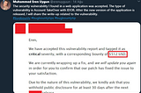 bug bounty reward mail