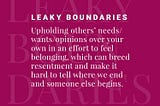 How to Set Boundaries When You Feel Like an Imposter — Tanya Geisler
