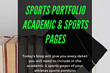 Sports Portfolio Academic & Sports Pages — PEAinternational