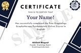 Free Graphology Graphotherapy Online Course With Certificate