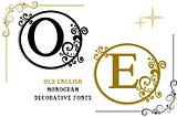 Old English Monogram Font 1