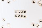 A quote saying “Read More” in a white background.