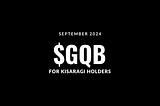$GQB token airdrop for KISARAGI NFT holders!