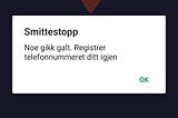 Jeg vil ikke installere Smittestopp.